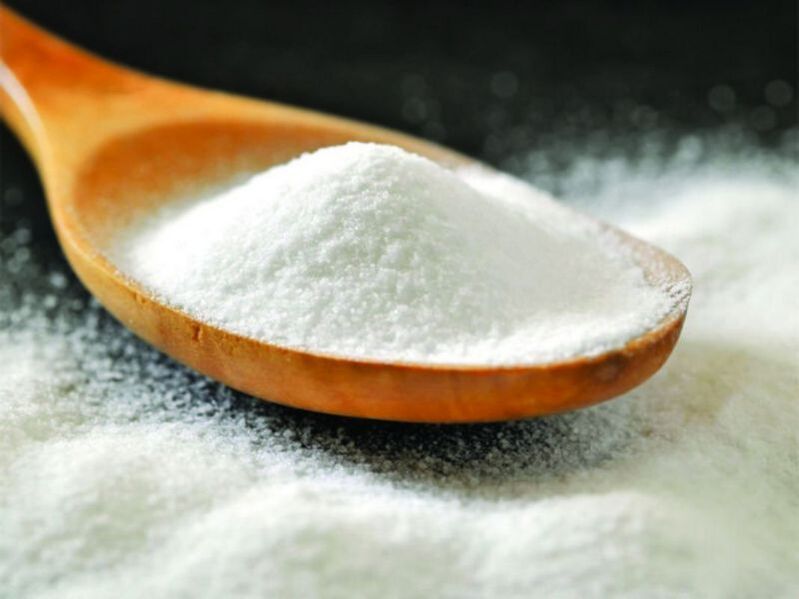 bicarbonato de sodio como medio para aumentar o tamaño